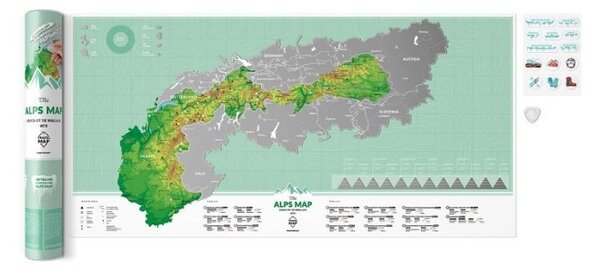 Karta grebalica, Alpe
