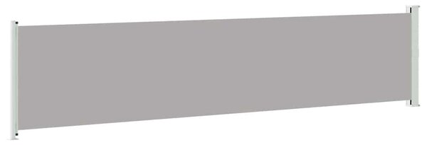 Uvlačiva bočna tenda za terasu 140 x 600 cm siva - Siva / 140 x 600 cm
