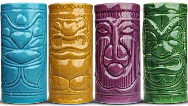 Tiki šalice, 4 kom