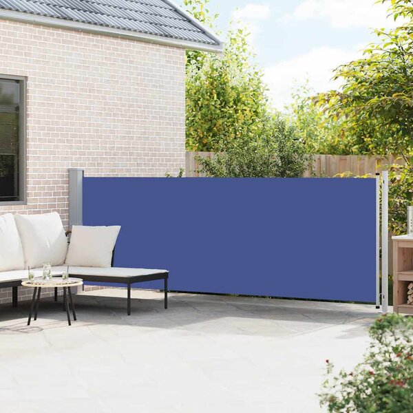 Uvlačiva bočna tenda za terasu 140 x 600 cm plava - Plava / 140 x 600 cm