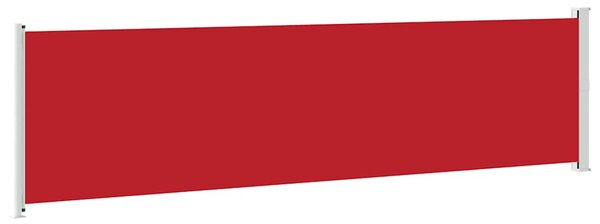 Uvlačiva bočna tenda za terasu 600 x 160 cm crvena - Crvena / 160 x 600 cm