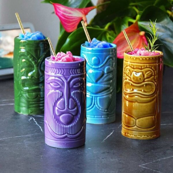 Tiki šalice, 4 kom