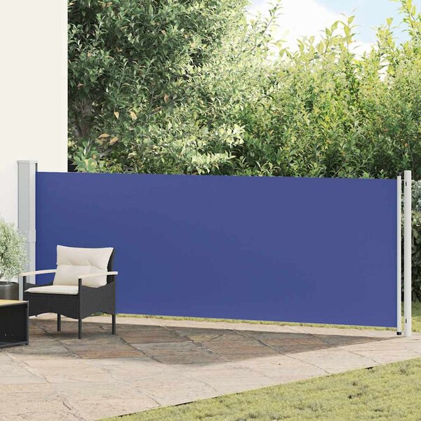Uvlačiva bočna tenda za terasu 140 x 600 cm plava - Plava / 140 x 600 cm