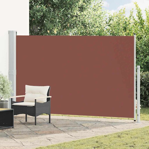 Uvlačiva bočna tenda za terasu 180 x 300 cm smeđa - Smeđa / 180 x 300 cm