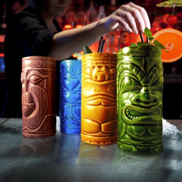 Tiki šalice, 4 kom