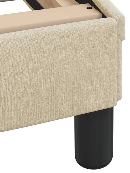 Krevet s madracem Dover krem 200 x 200 cm od tkanine - Krema / 200 x 200 cm