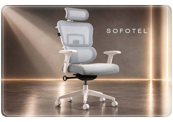Ergonomska uredska stolica Sofotel Nicea siva