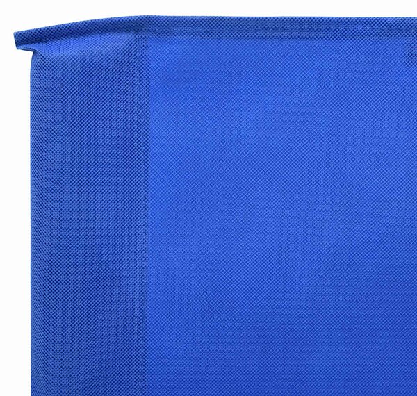 Vjetrobran s 5 panela od tkanine 600 x 80 cm azurno plavi - Plava / 600 x 80 cm