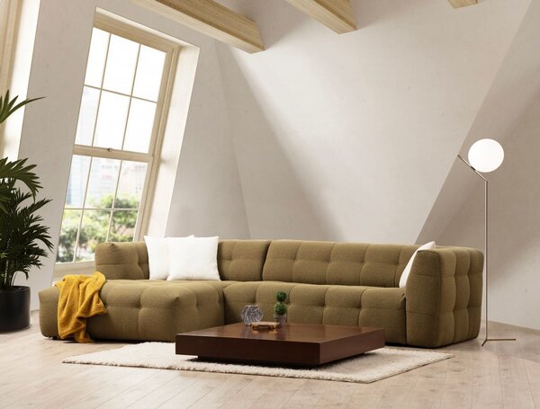 Woody Fashion Kutna garnitura Cady 3 Seater lijevi - Khaki