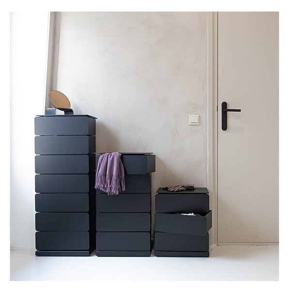 Crna metalna komoda 37x99x26 cm Joey – Spinder Design