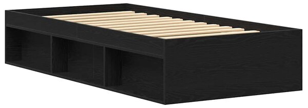 Okvir kreveta bez madraca crni hrast 100x200 cmdrveni - Smeđa / 100 x 200 cm