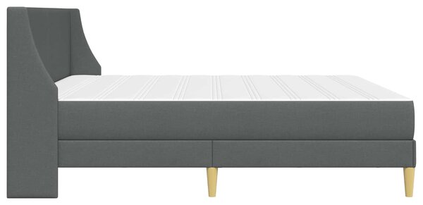 Okvir kreveta s madracem Tamno siva 180 x 200 cm tkanina - Siva / 180 x 200 cm