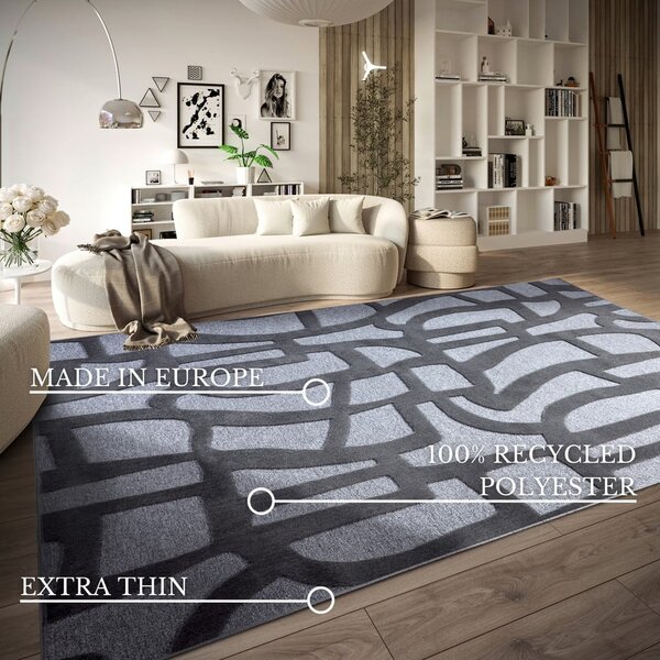 Tamno plavi tepih od recikliranih vlakna 160x230 cm Therese – Villeroy&Boch
