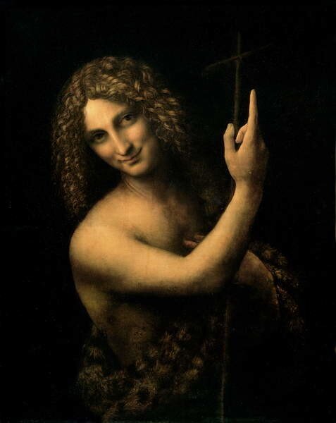 Reprodukcija St. John the Baptist, 1513-16, Leonardo da Vinci