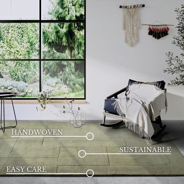 Zeleni ručno rađen vuneni tepih 160x230 cm Charlotte – Villeroy&Boch