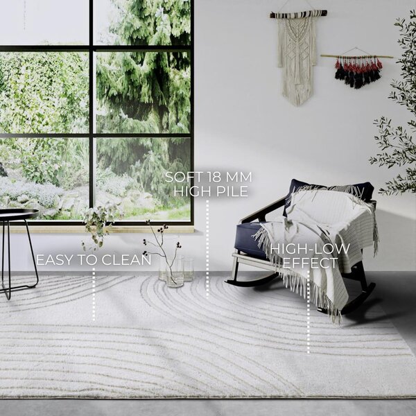 Krem tepih 80x120 cm Pigment Cream White – Elle Decoration