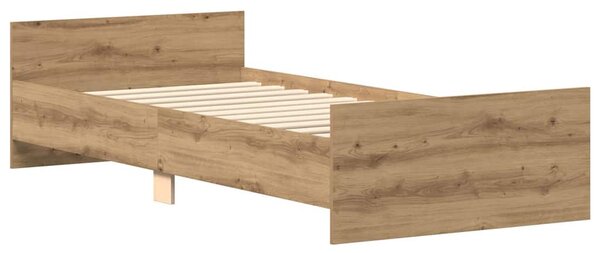 Okvir kreveta bez madraca boja hrasta artisan 90x200 cm - Smeđa / 90 x 200 cm