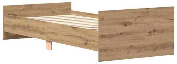 Okvir kreveta bez madraca boja hrasta artisan 90x200 cm - Smeđa / 90 x 200 cm