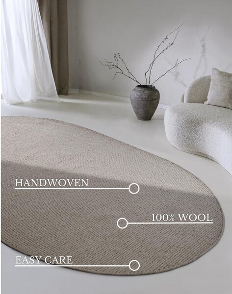 Svjetlo smeđi ručno rađen vuneni tepih 160x230 cm Francois – Villeroy&Boch