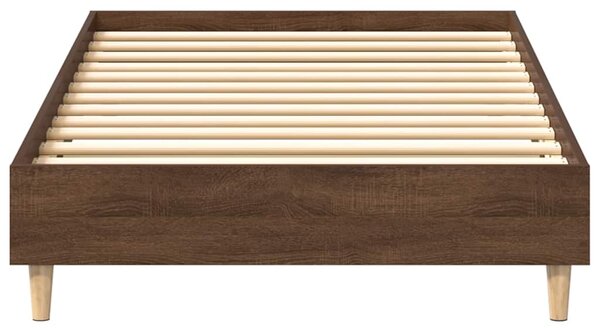 Okvir kreveta Bez madraca Smeđi hrast 90x200 cm - Smeđa / 90 x 200 cm