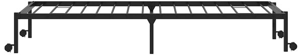 Okvir kreveta bez madraca sklopivi crni 107x203 cm čelik - Crna / 107 x 203 cm