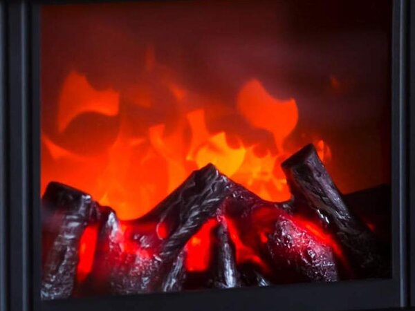 Ukrasni 3D LED električni kamin s imitacijom vatre 25cm USB