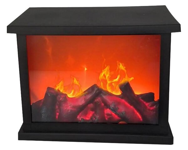 Ukrasni 3D LED električni kamin s imitacijom vatre 25cm USB