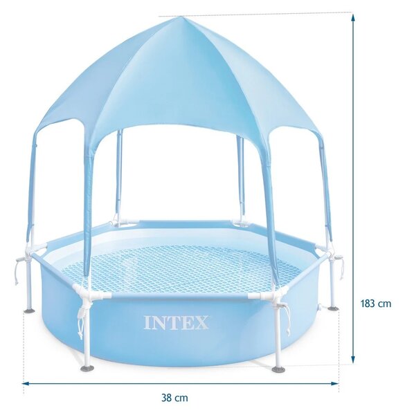 Dječji bazen s okvirom i krovom 183 x 38 cm INTEX 28209