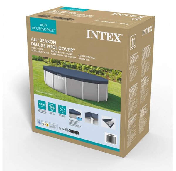 Okrugla navlaka za bazen za sva godišnja doba 457 cm INTEX 28083
