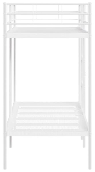 Krevet na kat bez madraca bijeli 75x190 cm čelik - Bijela / 75 x 190 cm