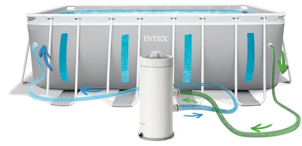 Vrtni bazen s okvirom 400 x 200 x 122 cm 12 u 1 INTEX 26770