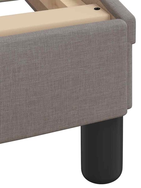 Krevet s madracem Hanko smeđesivi 90x200 cm od tkanine - Tupe / 90 x 200 cm