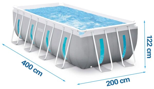 Vrtni bazen s okvirom 400 x 200 x 122 cm 12 u 1 INTEX 26770