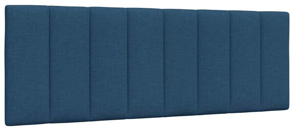 Krevet s madracem Hanko plavi 140 x 190 cm od tkanine - Plava / 140 x 190 cm
