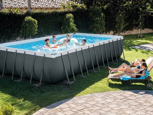 Vrtni bazen s okvirom 732 x 366 x 132 cm 9-u-1 INTEX 26364