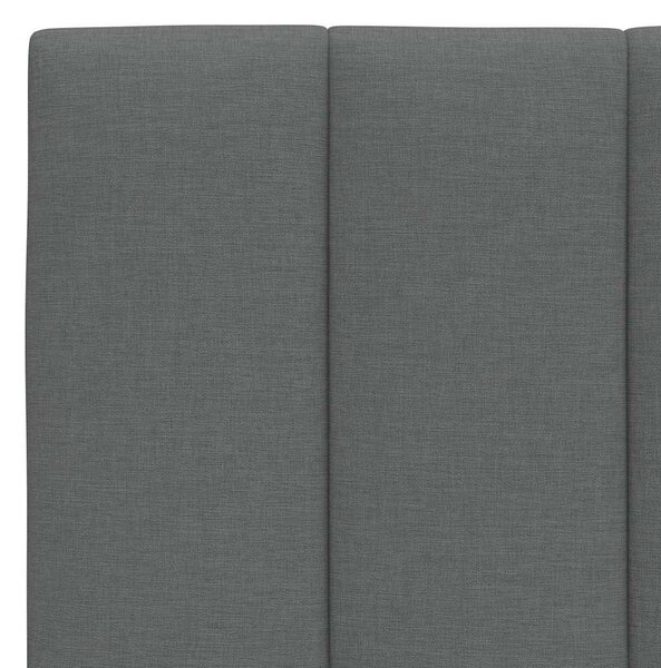 Krevet s madrac Hanko svjetlosivi 160x200cm tkanina - Siva / 160 x 200 cm