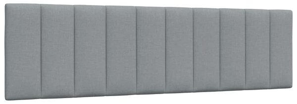 Krevet s madracem Hanko svjetlosivi 180x200 cm od tkanine - Siva / 180 x 200 cm