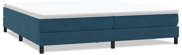 Box Spring krevet bez madracem tamnoplavi 200x220 cm baršun - Plava / 200 x 220 cm