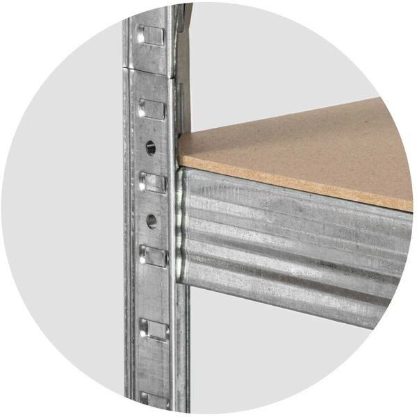 Metalna polica za odlaganje 180 x 90 x 30 cm Humberg 4843