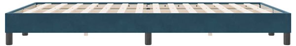 Box Spring krevet bez madracem tamnoplavi 160x220 cm samt - Plava / 160 x 220 cm