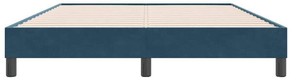 Box Spring krevet bez madracem tamnoplavi 160x220 cm samt - Plava / 160 x 220 cm