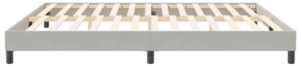 Box Spring krevet bez madracem svijetlo sivi 200x210 cm baršun - Siva / 200 x 210 cm