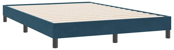 Box Spring krevet bez madracem tamnoplavi 160x220 cm samt - Plava / 160 x 220 cm