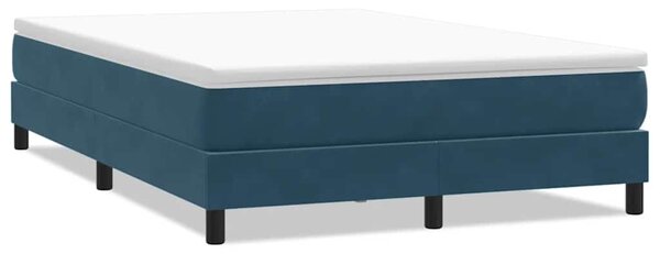 Box Spring krevet bez madracem tamnoplavi 160x220 cm samt - Plava / 160 x 220 cm