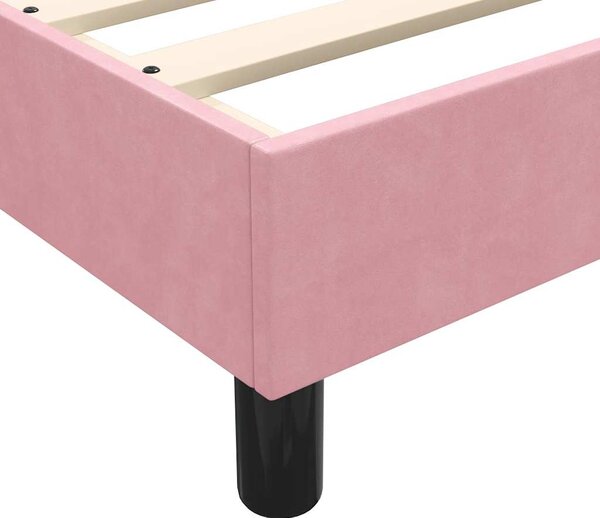 Box Spring krevet bez madraca ružičasti 120x210 cm samt - Ružičasti / 120 x 210 cm