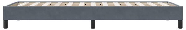 Box Spring krevet bez madraca tamno sivi 100x210 cm samt - Siva / 100 x 210 cm