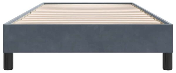 Box Spring krevet bez madraca tamno sivi 90x210 cm samt - Siva / 90 x 210 cm