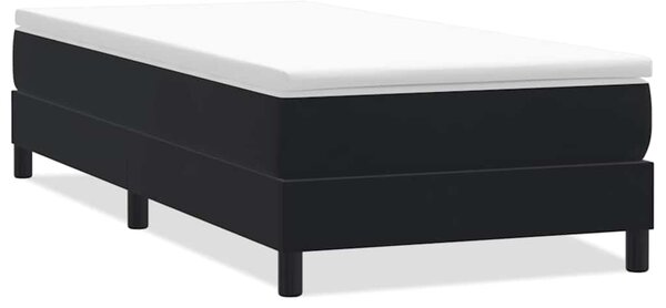 Box Spring krevet bez madraca crni 100x210 cm samt - Crna / 100 x 210 cm