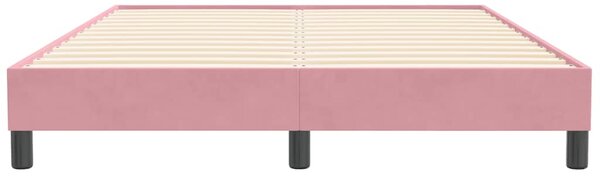 Box Spring krevet bez madraca ružičasti 160x210 cm samt - Ružičasti / 160 x 210 cm