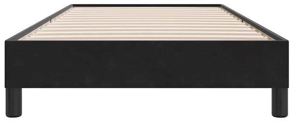 Box Spring krevet bez madraca crni 100x210 cm samt - Crna / 100 x 210 cm